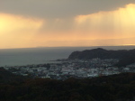 天園から由比ガ浜・稲村ガ崎の展望